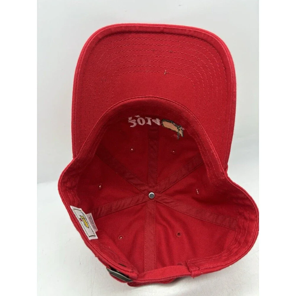 NWT 2014 Masters Tournament Golf Hat Red Adjustable Strapback